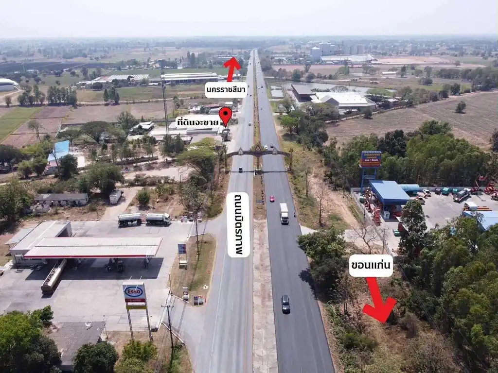 Highway 2 frontage — 5+ rai land for sale, Tha Phra, Khon Kaen, photo 11