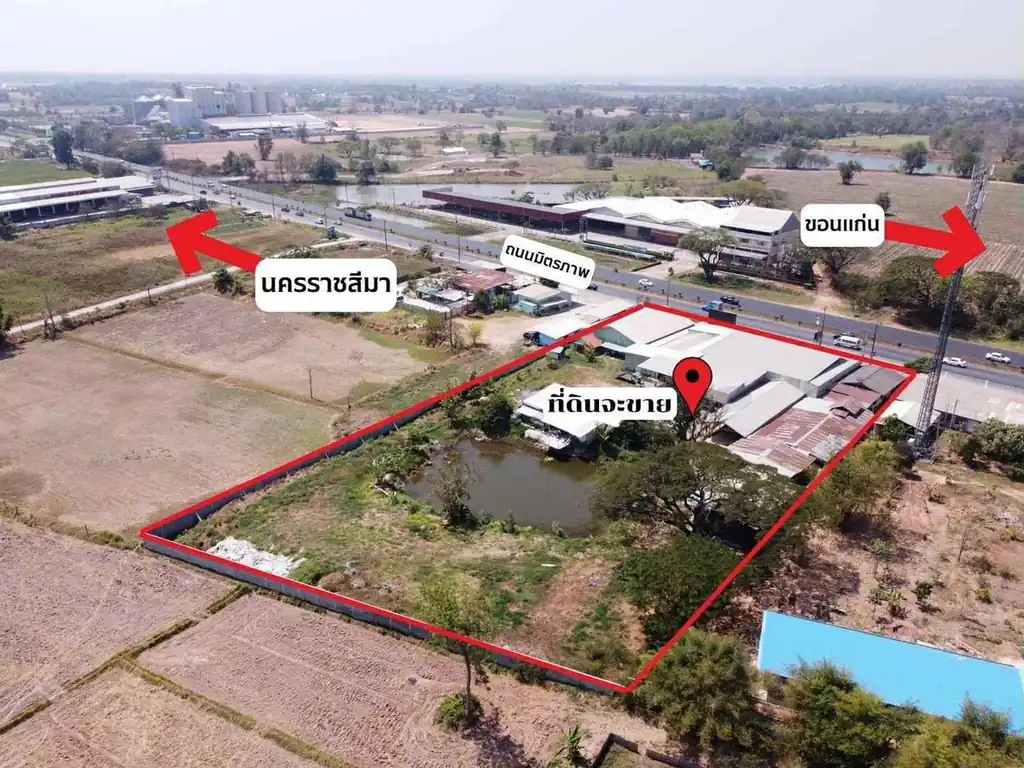 Highway 2 frontage — 5+ rai land for sale, Tha Phra, Khon Kaen, photo 13