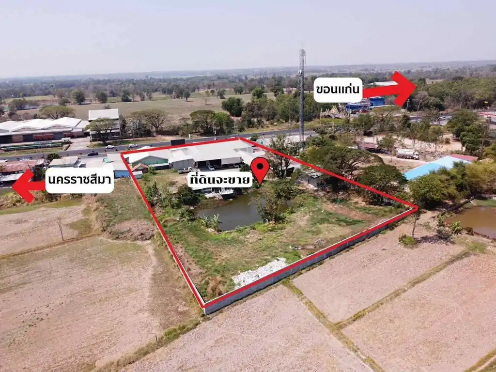 Highway 2 frontage — 5+ rai land for sale, Tha Phra, Khon Kaen, photo 15