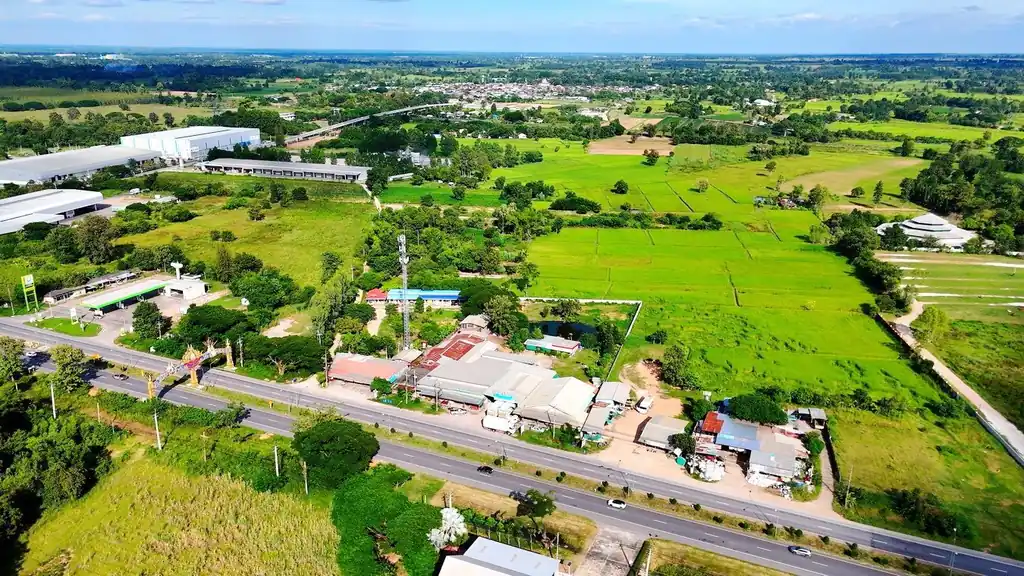 Highway 2 frontage — 5+ rai land for sale, Tha Phra, Khon Kaen, photo 3