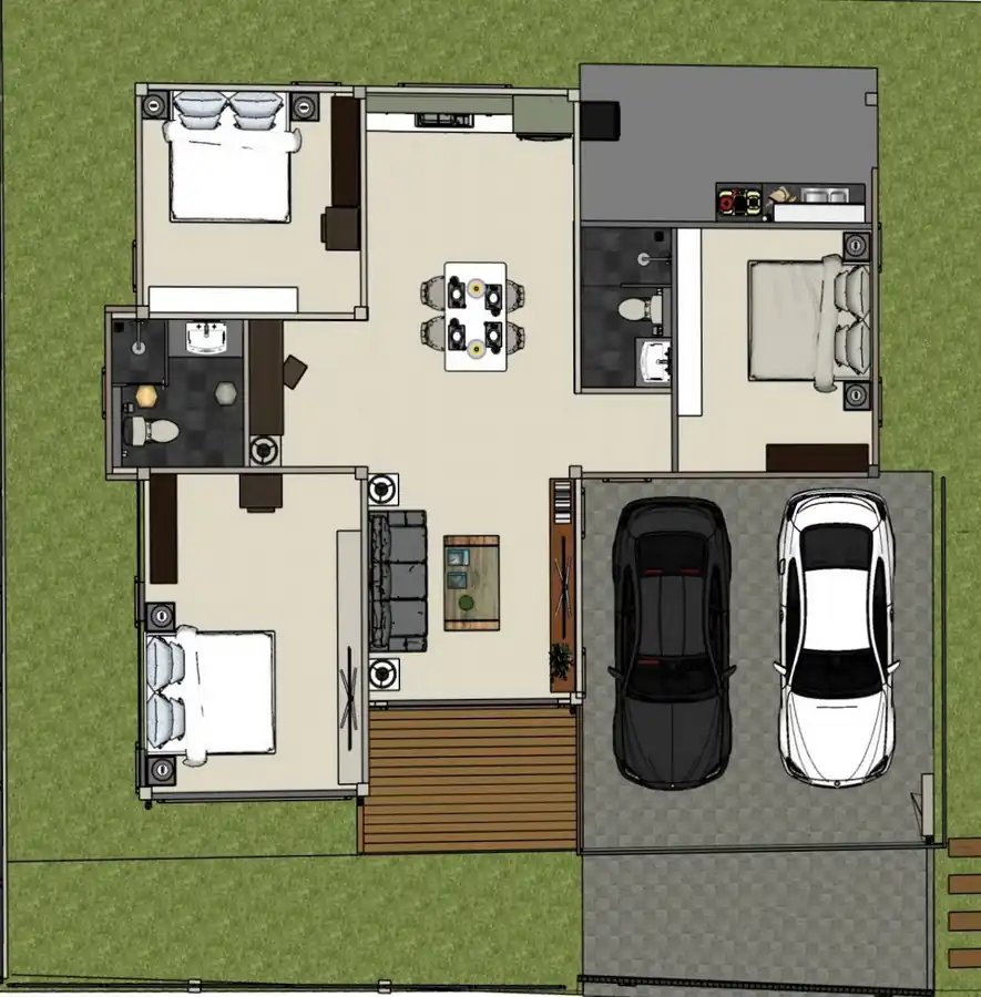3 bedroom, 2 bathroom open-plan home for sale in Nong Bua Lam Phu city, photo 35