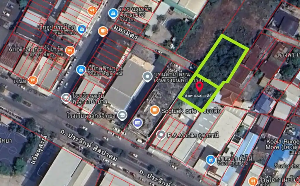 1,034 sq m Udon Thani central city land for sale, Mak Khaeng – condo and rental development opportunity, photo 2